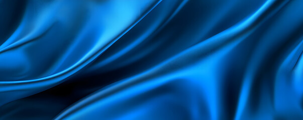 Obraz premium Abstract of soft blue silk background