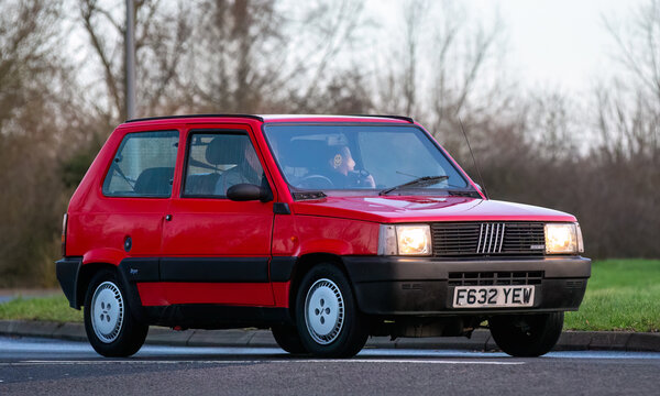 1988 red Fiat Panda  car
