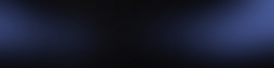 Fototapeta premium Dark blue abstract blurred background with grain effect. Design for poster, header, background, etc.