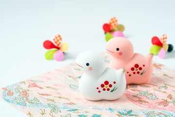 巳年（へびどし）の年賀状素材　干支
