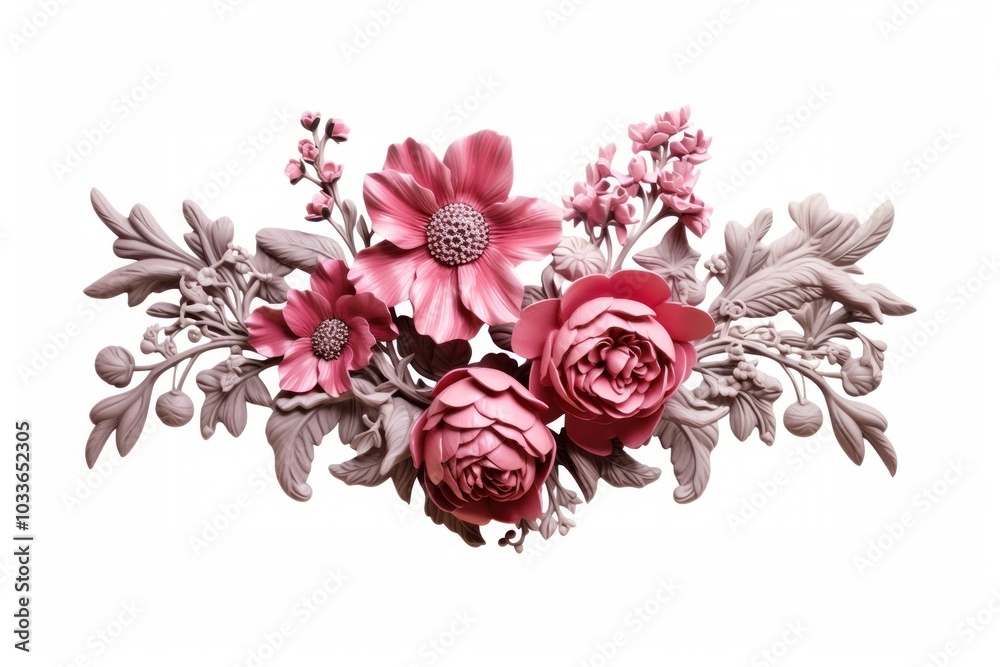 Wall mural Ornament pattern flower plant.