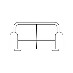 Sofa icon set. sofa icon illustration