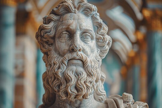 The Statue of Zeus at Olympia, one of the Seven Wonders of the Ancient World, is a magnificent representation of the Greek god Zeus. Crafted by the renowned sculptor Phidias, this colossal statue stan