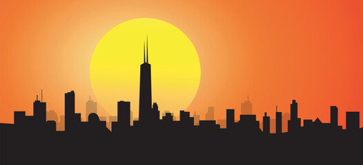 Fototapeta premium Chicago Morning Skyline