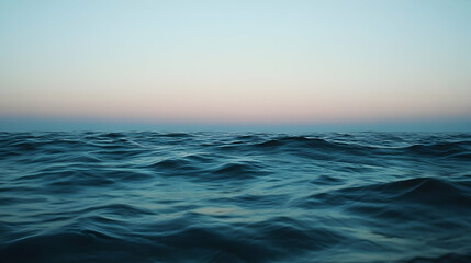 Fototapeta premium A calm ocean with small, gentle waves -