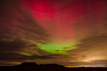 Aurora borealis - Northern lights (10.10.2024) View from Lower Silesia, Poland