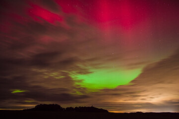 Aurora borealis - Northern lights (10.10.2024) View from Lower Silesia, Poland