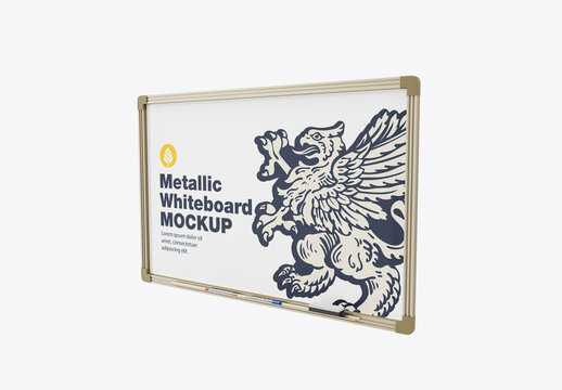 Metallic Whiteboard Mockup