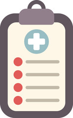 Fototapeta premium Medical clipboard is showing a checklist for healthcare examination
