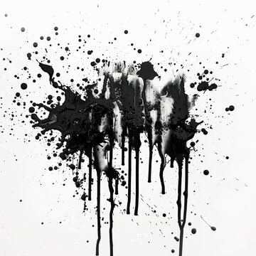 set of ink splashes