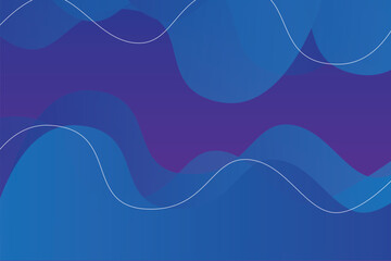 Flowing abstract design with smooth blue and purple gradients, featuring wavy lines that create a calming, rhythmic feel. Ideal for backdrop, banner, poster, card, wallpaper, or website header design.