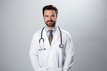 Fototapeta premium Doctor adult male stethoscope.