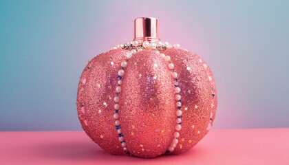 ,bottle of perfume with pink rose,Whispers of Autumn: A Pumpkin Dream,perfume bottle and perfume