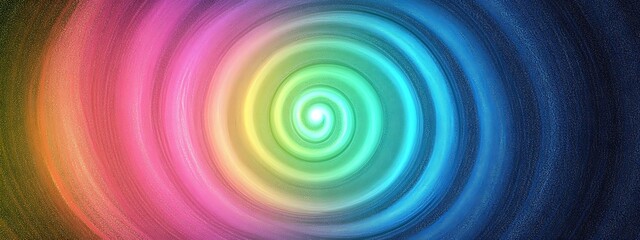 Abstract rainbow swirl pattern.