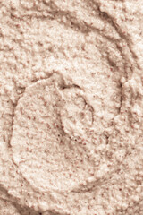 Texture of porridge close-up. Baby food, coarse porridge. Background texture of food for children.