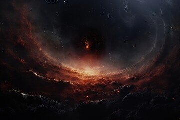 Fototapeta premium Black hole space astronomy universe.