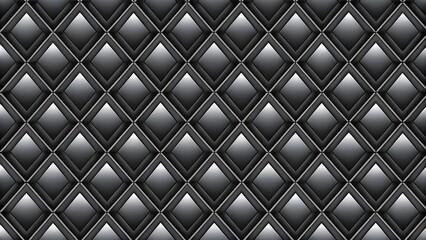 High density black diamond pattern on white background