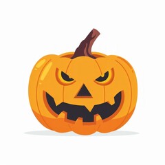 Spooky Halloween pumpkin illustration