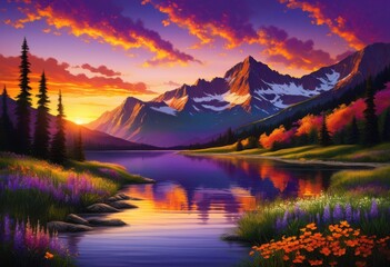 captivating landscapes showcasing stunning natural vistas dramatic lush sparkling vibrant sunsets, adventure, beach, biodiversity, beauty, canyon, color