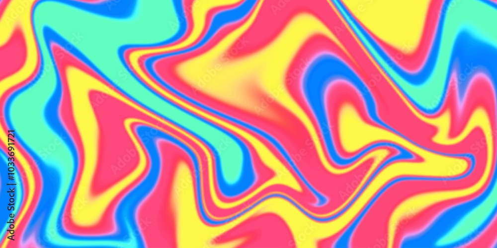 Poster Abstract Fluid Liquid Gradient Background Vector Design. Vivid Marble Multicolor Pattern.