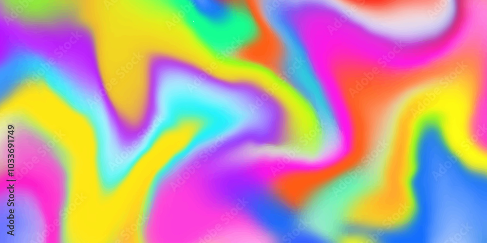 Poster Abstract Fluid Liquid Gradient Background Vector Design. Vivid Marble Multicolor Pattern.