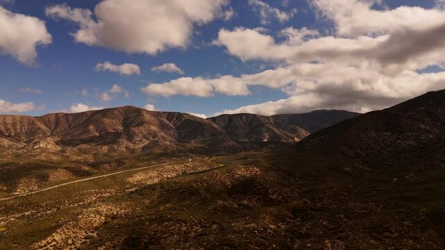 Clouds over San Gabriel Mountains, Angeles National Forest, California