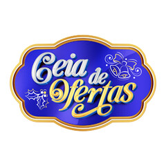 3D Logo Blue offering supper for compositions in Brazil