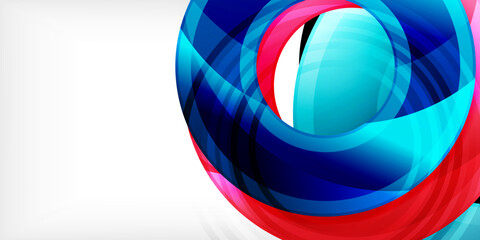 Obraz premium Circles, round elements, ring shapes premium background. Vector Illustration For Wallpaper, Banner, Background, Card, Book Illustration, landing page