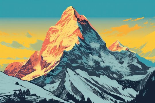 Everest landscape mountain outdoors.