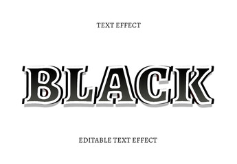 Black Text Effect Layout