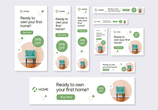 Real Estate Web Banner Ads Template
