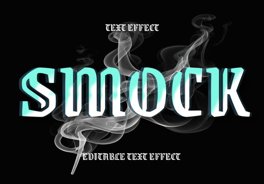 Smock Text Effect with Generative AI
