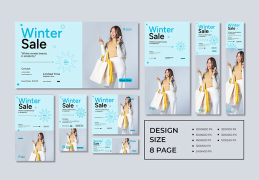 Winter Sale Web Banner Set Template