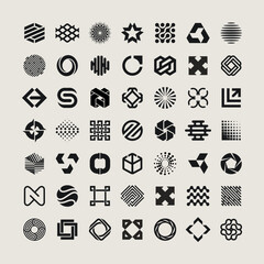 Set of vector logo design templates. Abstract icons.