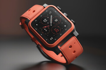Smartwatch with various health tracking features The interface is detailed and easy to use.