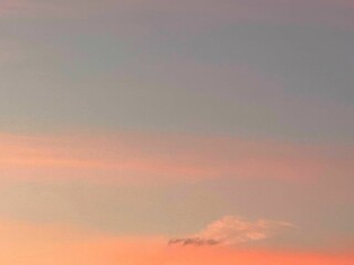 淡い夕暮れ時