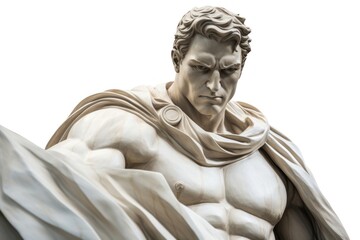 Obraz premium Greek sculpture super hero person statue adult.
