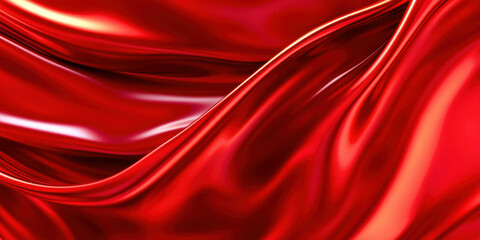 Obraz premium A red fabric with a wave pattern