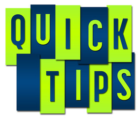 Quick Tips Blue Green Boxes Group 