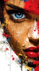 Abstract eye concept of third eye and spirituality. AI generated