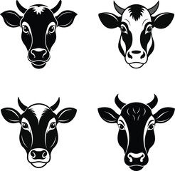 Cow vector silhouette 