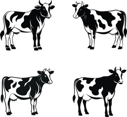 Cow vector silhouette 
