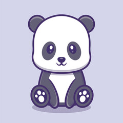 A Seamless Animal Background Featuring A Delightful Summer Illustration Of Cute Baby Panda Vector
