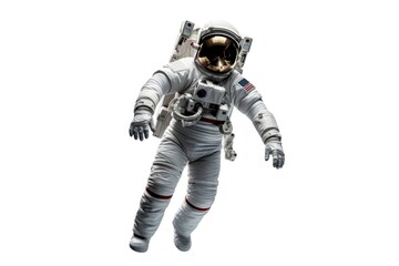 Astronaut helmet white background protection.