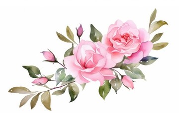 Fototapeta premium Rose pattern flower plant.