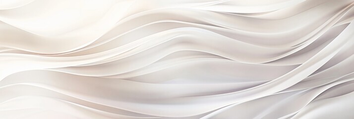 Obraz premium Abstract background in white featuring flowing lines and artistic textures, resembling silk with a three-dimensional relief effect. A sophisticated and elegant design ideal for commercial use and crea