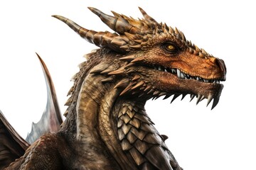 Dragon dinosaur animal portrait.