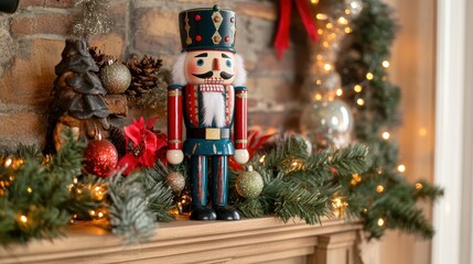 Beautifully Crafted Wooden Nutcracker Toy Decor.