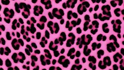 Obraz premium leopard print dark pink background stylish design