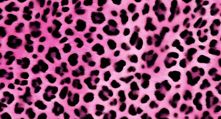 Obraz premium leopard print dark pink background stylish design